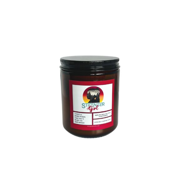 Stronger Girl Cowgirl Campfire Candle